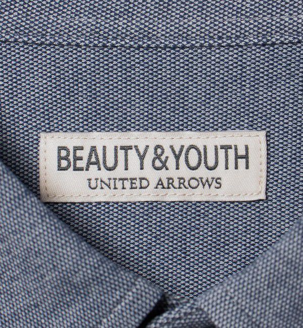BEAUTY&YOUTH UNITED ARROWS「クイック ストレッチ シャンブレー ボタンダウン 半袖シャツ SLIM型 吸水速乾機能付き」|シャツ・ブラウス|