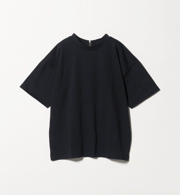 MONKEY TIME「ポンチ バックジップ Tシャツ」|Tシャツ・カットソー|BLACK