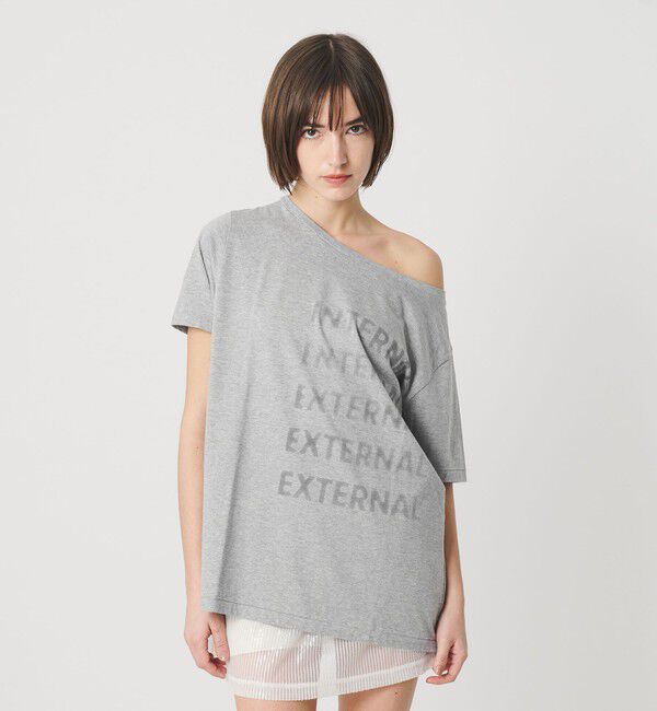 ATTISESSION「＜ATTISESSION＞ビック オフショルダー Tシャツ」|Tシャツ・カットソー|