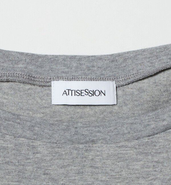 ATTISESSION「＜ATTISESSION＞ビック オフショルダー Tシャツ」|Tシャツ・カットソー|