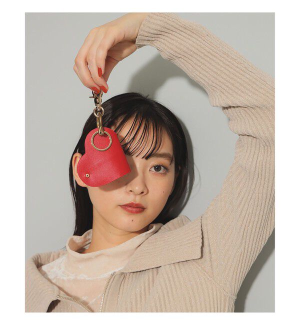 Ray BEAMS 「【WEB限定】Hashibami / ハート型 スマートキーリング」|キーケース|