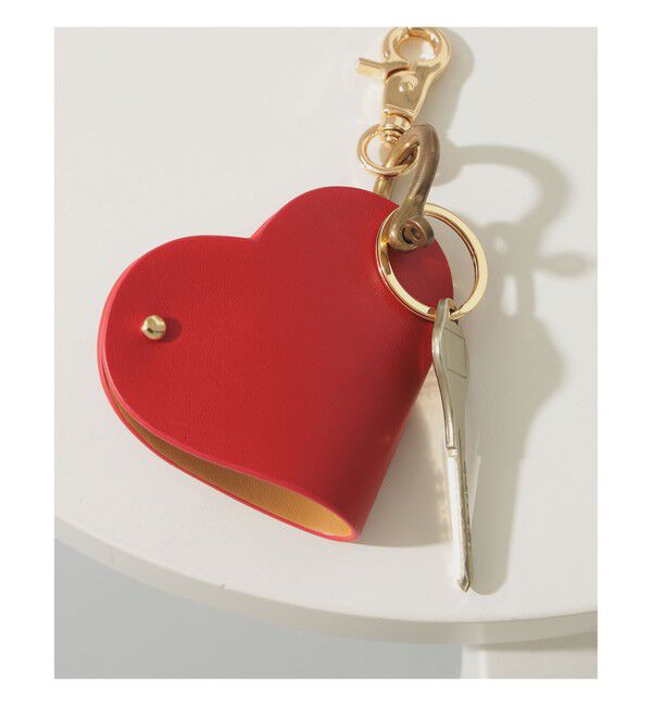 Ray BEAMS 「【WEB限定】Hashibami / ハート型 スマートキーリング」|キーケース|