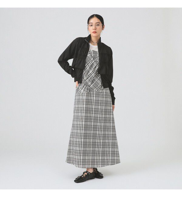 Ray BEAMS 「チェック キリカエ キャミ ワンピース」|ワンピース|