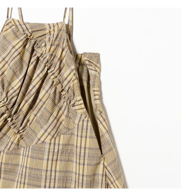 Ray BEAMS 「チェック キリカエ キャミ ワンピース」|ワンピース|