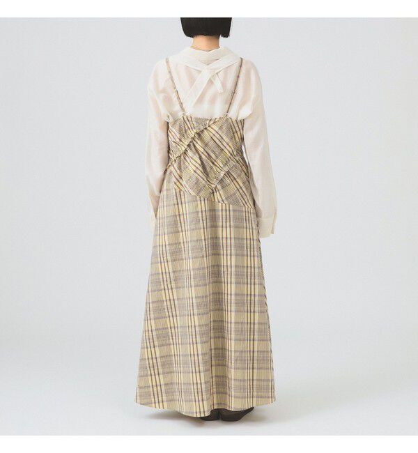 Ray BEAMS 「チェック キリカエ キャミ ワンピース」|ワンピース|