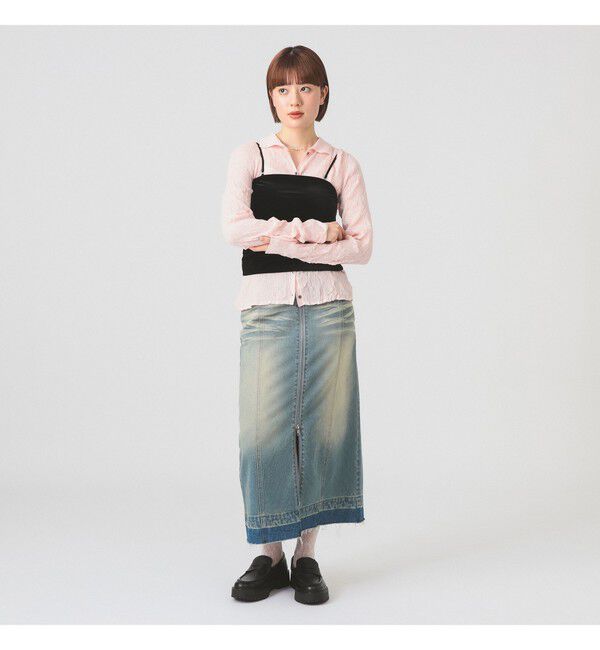 Ray BEAMS 「2WAY ベロア カップ付き キャミソール」|キャミソール|