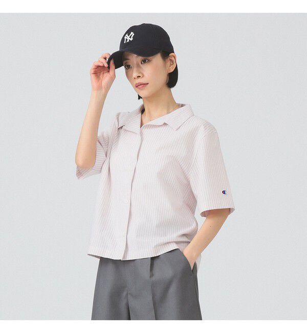 Ray BEAMS 「【別注】Champion / ショートスリーブ シャツ」|シャツ・ブラウス|LIGHT.PINK