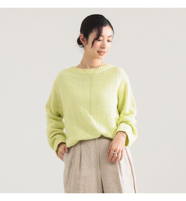 Demi-Luxe BEAMS 「コットン ローゲージ ロングスリーブ プルオーバー」|ニット・セーター|LIME