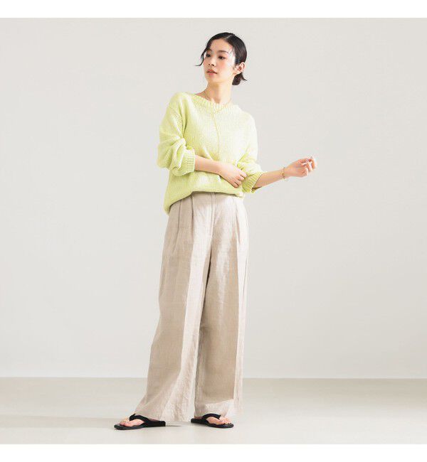 Demi-Luxe BEAMS 「コットン ローゲージ ロングスリーブ プルオーバー」|ニット・セーター|