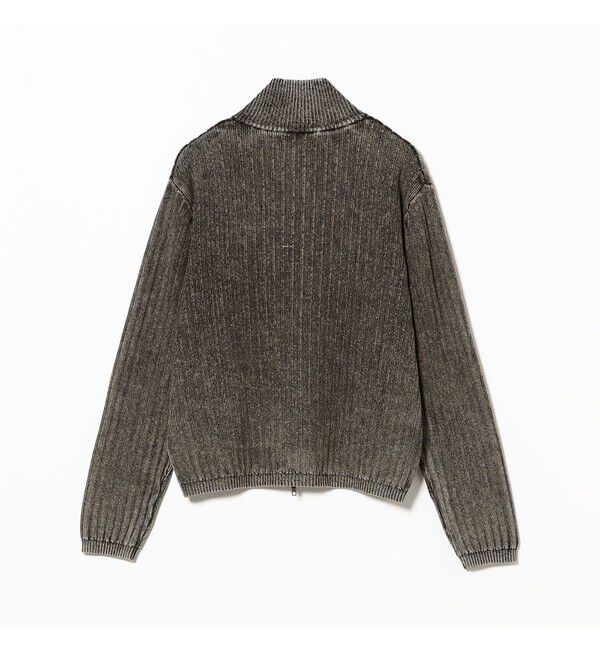 BEAMS「リラックスフィット フェード スタンド フルジップ ニット」|ニット・セーター|
