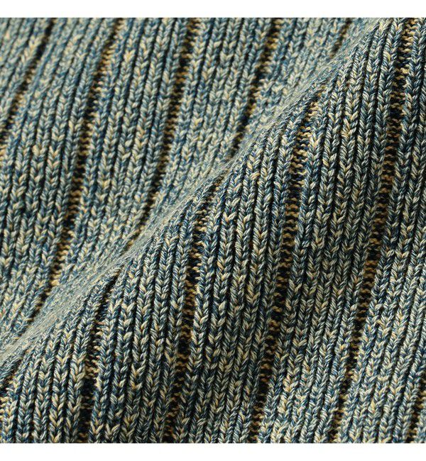 BEAMS「リラックスフィット フェード スタンド フルジップ ニット」|ニット・セーター|