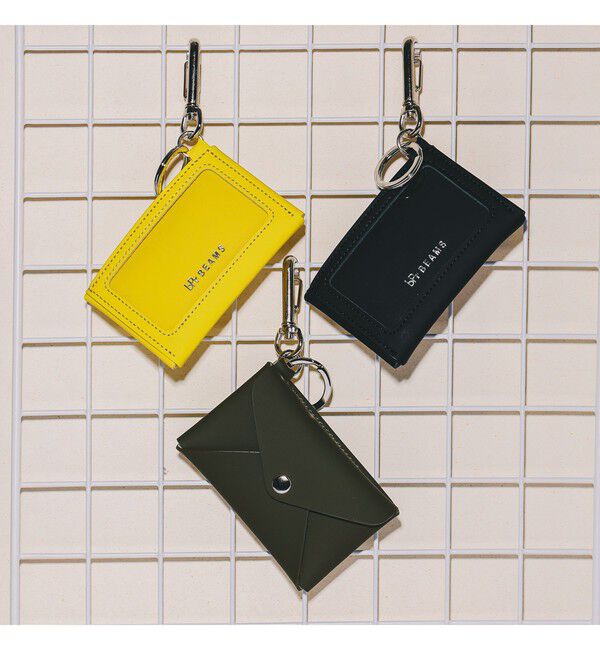 BEAMS「bPr BEAMS / ラバーレザー カードケース キーホルダー」|キーケース|