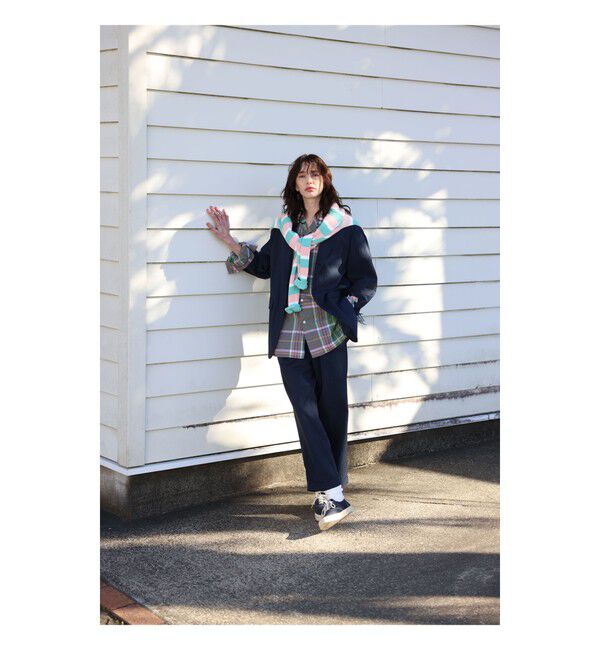 BEAMS PLUS「2 Pleats Anywhere(wear) Seersucker Plaid」|チノ|