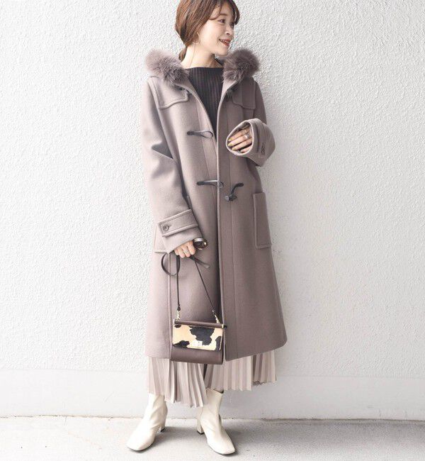 SHIPS for women「ファーダッフルコート◇」|ダッフルコート|