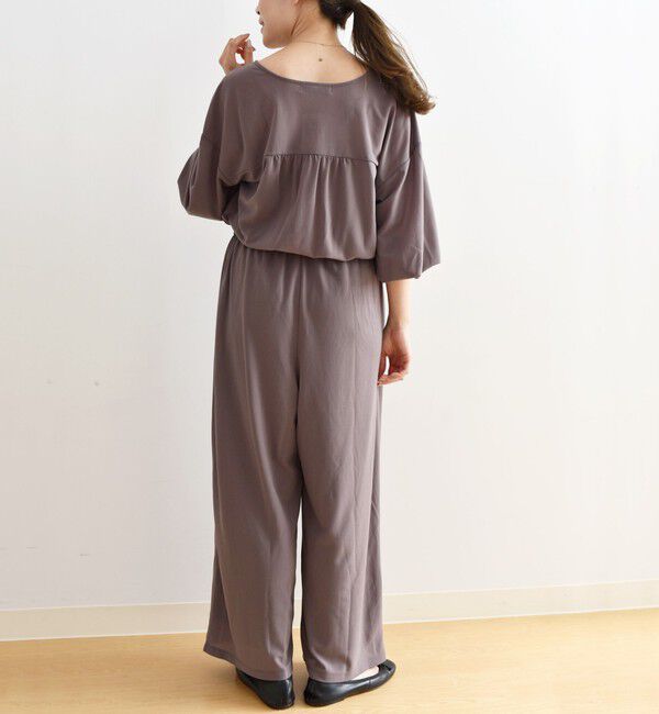 SHIPS Days「SHIPS Days:ジャージーカシュクールオールインワン◇」|オールインワン|