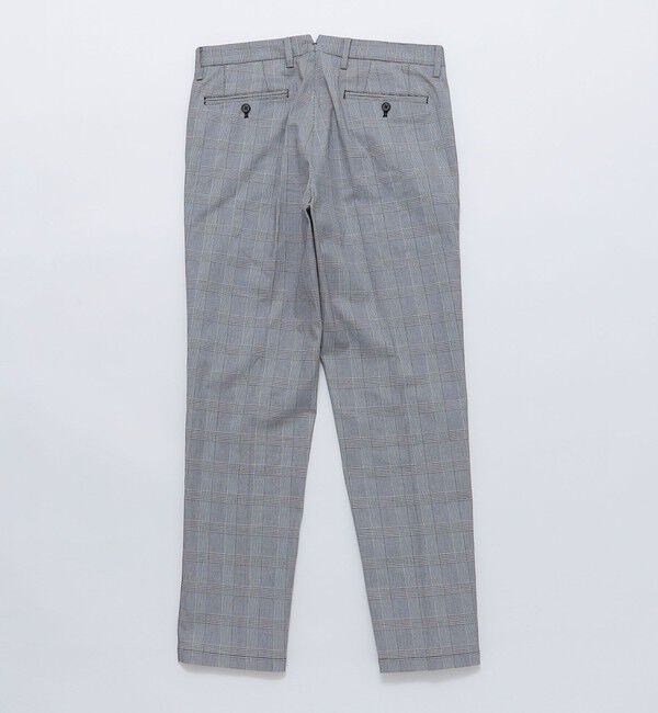 SHIPS「SHIPS: ノープリーツ ツイル ストレッチ チェック パンツ」|チノ|
