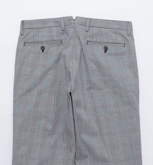 SHIPS「SHIPS: ノープリーツ ツイル ストレッチ チェック パンツ」|チノ|