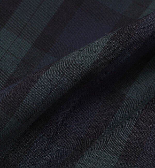 SHIPS「SHIPS: ノープリーツ ツイル ストレッチ チェック パンツ」|チノ|