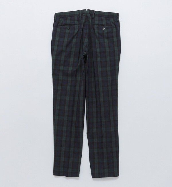 SHIPS「SHIPS: ノープリーツ ツイル ストレッチ チェック パンツ」|チノ|