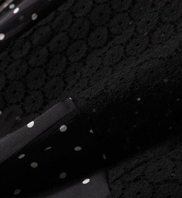 SHIPS for women「A PUPIL:ドット レース ロング ワンピース」|ワンピース|