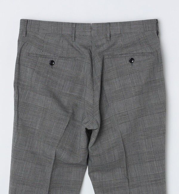 SHIPS「SHIPS: 〈手洗い可能〉ラスティック ウォッシャブル ストレッチ パンツ(グレンチェック)」|スラックス|