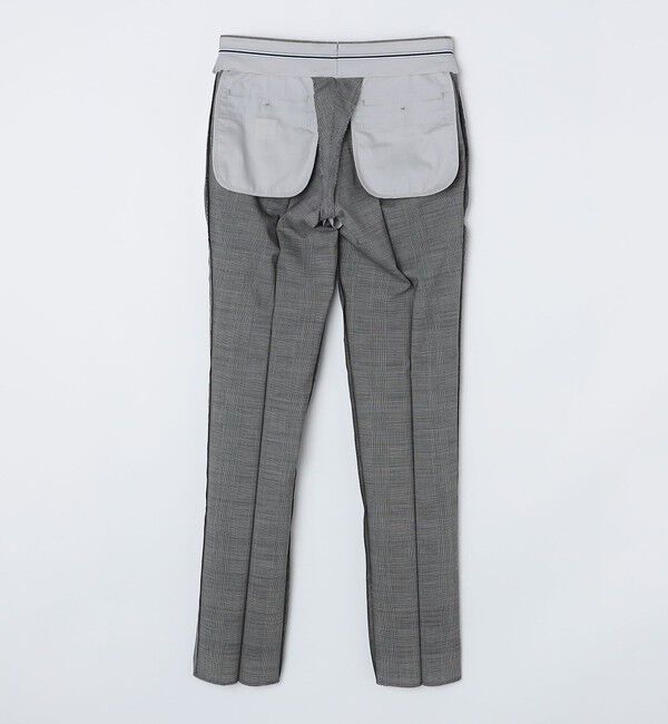 SHIPS「SHIPS: 〈手洗い可能〉ラスティック ウォッシャブル ストレッチ パンツ(グレンチェック)」|スラックス|