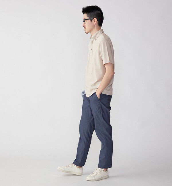 SHIPS「【WEB限定】SHIPS:〈吸水速乾〉ドライピケ ワンポイント ロゴ ボタンダウン ポロシャツ」|ポロシャツ|