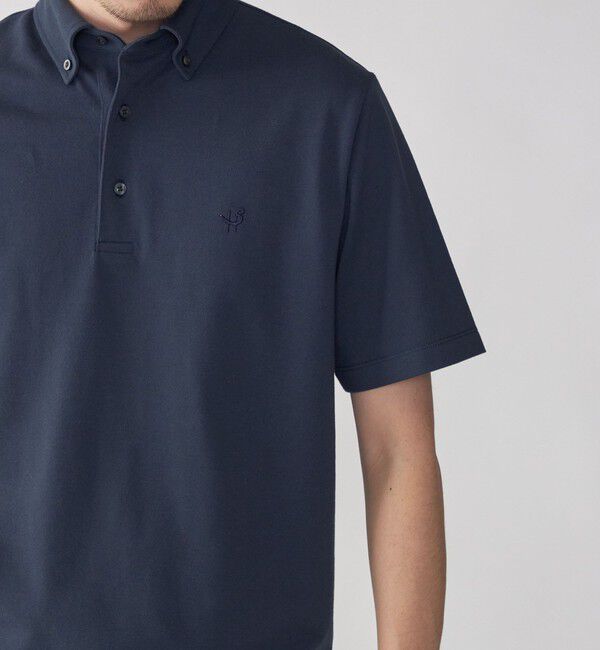 SHIPS「【WEB限定】SHIPS:〈吸水速乾〉ドライピケ ワンポイント ロゴ ボタンダウン ポロシャツ」|ポロシャツ|
