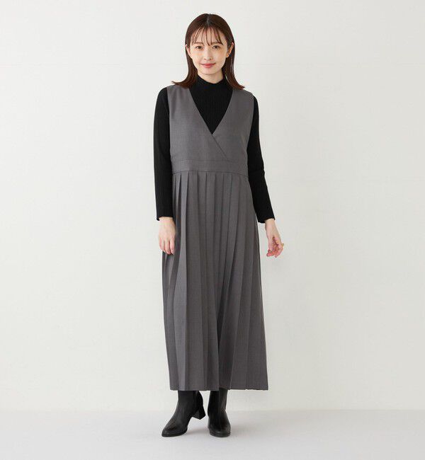 SHIPS Colors 「SHIPS Colors:ワイド プリーツ ジャンパースカート」|ジャンパースカート|