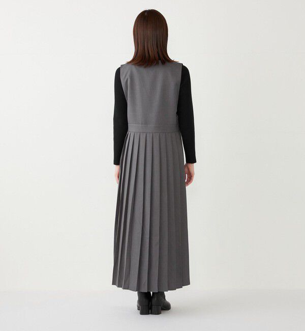 SHIPS Colors 「SHIPS Colors:ワイド プリーツ ジャンパースカート」|ジャンパースカート|