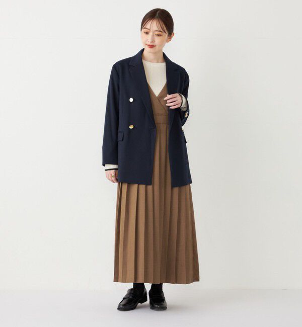 SHIPS Colors 「SHIPS Colors:ワイド プリーツ ジャンパースカート」|ジャンパースカート|