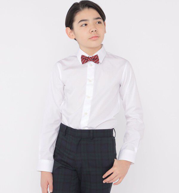 SHIPS KIDS「SHIPS KIDS:140～160cm / 無地 レギュラーカラー シャツ」|シャツ・ブラウス|