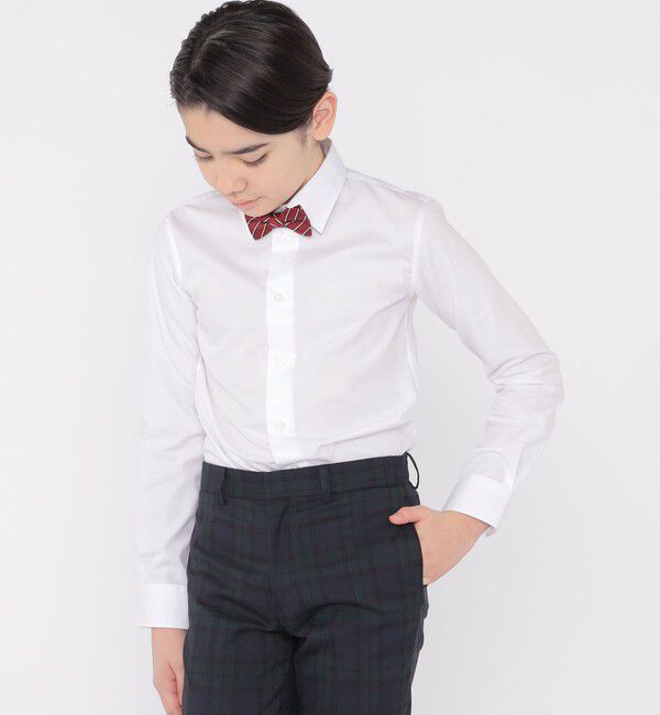 SHIPS KIDS「SHIPS KIDS:140～160cm / 無地 レギュラーカラー シャツ」|シャツ・ブラウス|