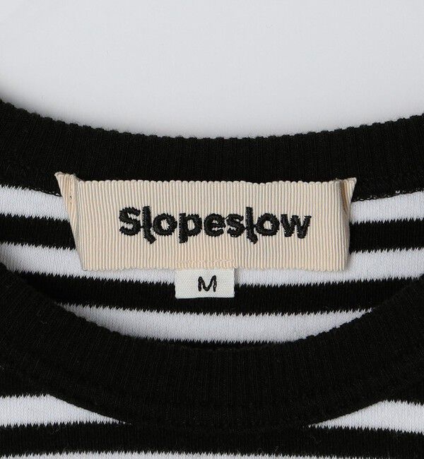 SHIPS「Slopeslow: Cotton interlock stripe crew neck T」|Tシャツ・カットソー|