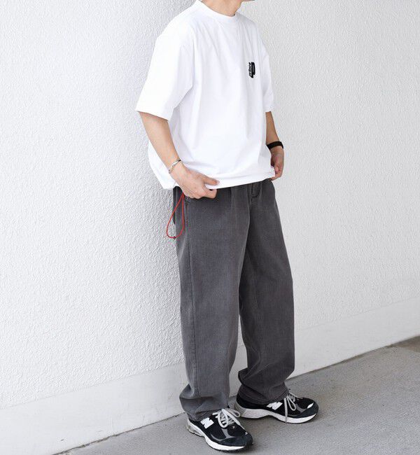 SHIPS any「【SHIPS any別注】prince:〈吸水速乾/UVカット/遮熱〉ワンポイント ロゴ 刺繍 スピンドル Tシャツ◇」|Tシャツ・カットソー|