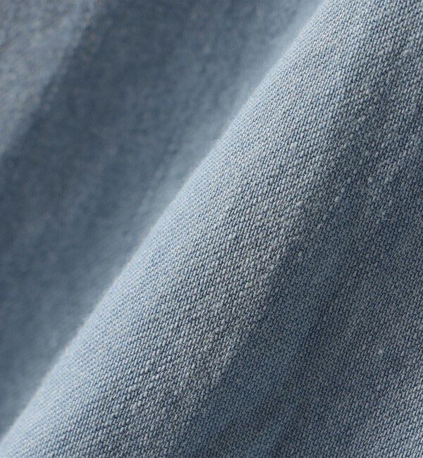 SHIPS for women「《一部追加予約》【WEB限定】〈手洗い可能〉デニム ライク タック 裾 ドロスト 羽織 シャツ」|シャツ・ブラウス|