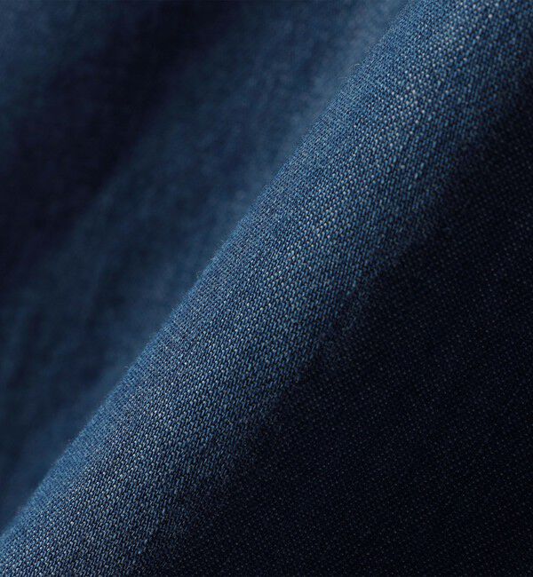 SHIPS for women「《一部追加予約》【WEB限定】〈手洗い可能〉デニム ライク タック 裾 ドロスト 羽織 シャツ」|シャツ・ブラウス|