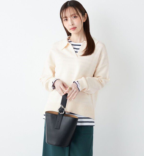 SHIPS Colors 「SHIPS Colors:〈手洗い可能〉フラッフィー スキッパー ニット◇」|ニット・セーター|