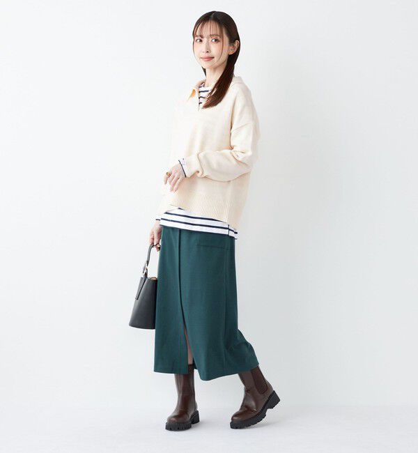 SHIPS Colors 「SHIPS Colors:〈手洗い可能〉フラッフィー スキッパー ニット◇」|ニット・セーター|