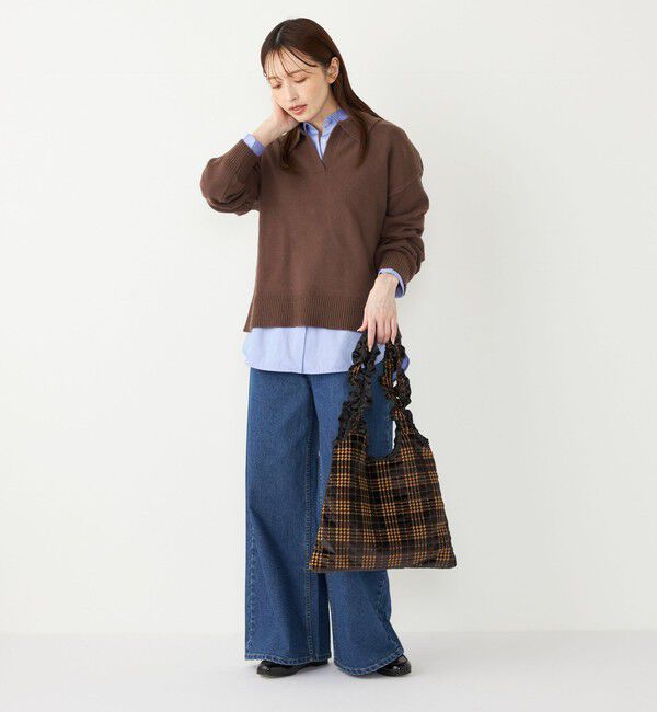 SHIPS Colors 「SHIPS Colors:〈手洗い可能〉フラッフィー スキッパー ニット◇」|ニット・セーター|