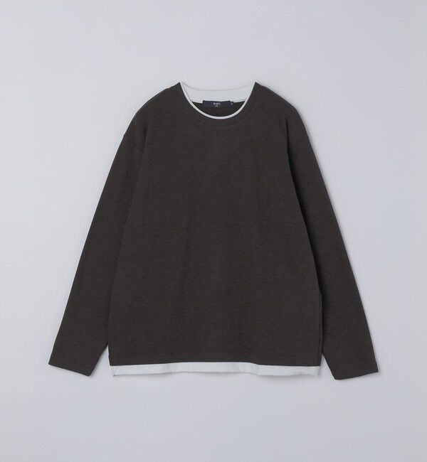 SHIPS Colors 「SHIPS Colors:サカリバ フェイクレイヤード ロンT」|Tシャツ・カットソー|ダークグレー