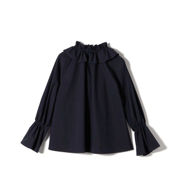 SHIPS for women「〈撥水加工 / UVカット〉タフタ フリルカラー キャンディースリーブ ブラウス（セレモニー対応可）」|シャツ・ブラウス|