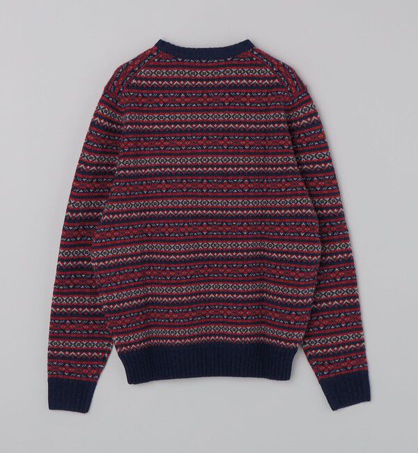 SHIPS「ALANPAINE: 〈手洗い可能〉7ゲージ フェアアイル クルーネック ニット」|ニット・セーター|