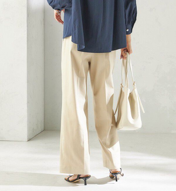 SHIPS for women「〈手洗い可能〉ヴィンテージ ライク デニム タック パンツ」|その他|