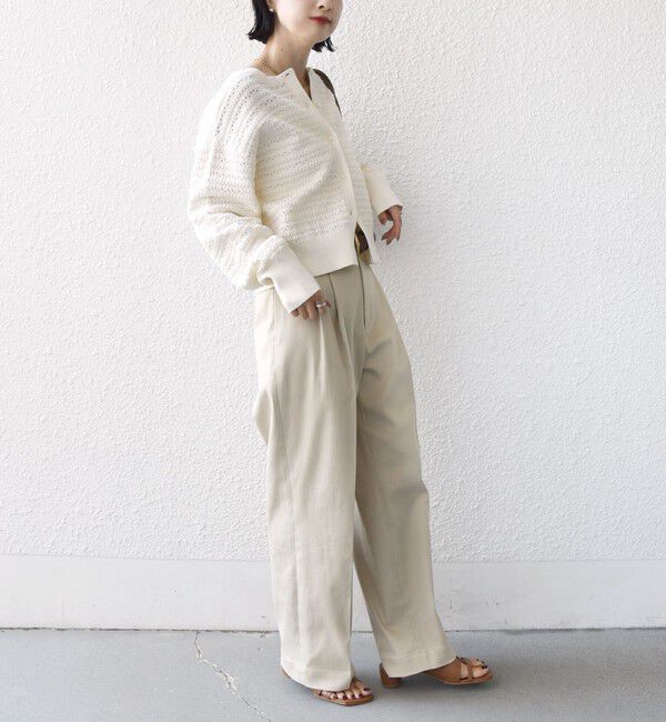 SHIPS for women「〈手洗い可能〉ヴィンテージ ライク デニム タック パンツ」|その他|