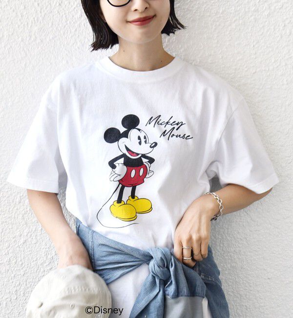 SHIPS for women「《一部追加予約》【SHIPS別注】GOOD ROCK SPEED:MICKEY / TEE」|Tシャツ・カットソー|ホワイト