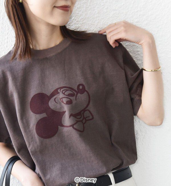 SHIPS for women「《一部追加予約》【SHIPS別注】GOOD ROCK SPEED:MICKEY / TEE」|Tシャツ・カットソー|ブラウン