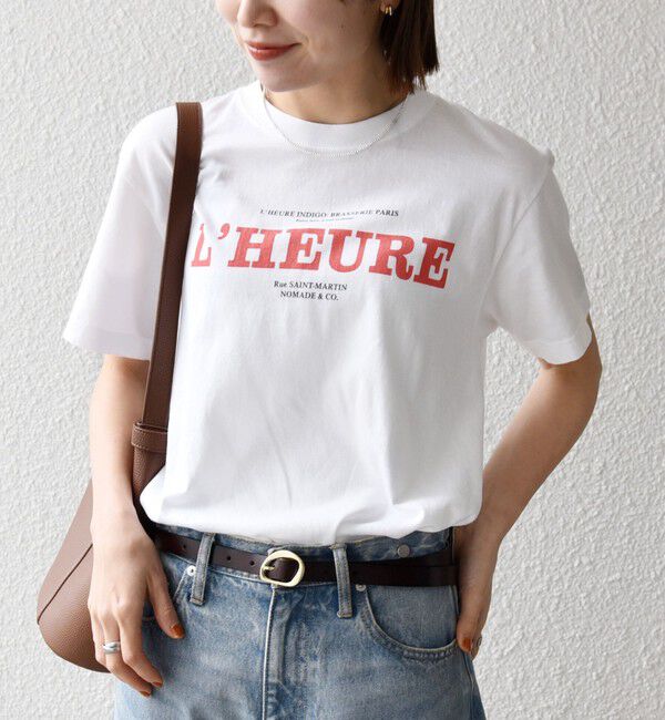 SHIPS any「TRICOMER:〈洗濯機可能〉フレンチ ロゴ プリント TEE」|Tシャツ・カットソー|