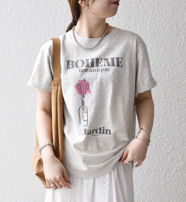 SHIPS any「TRICOMER:〈洗濯機可能〉フレンチ ロゴ プリント TEE」|Tシャツ・カットソー|