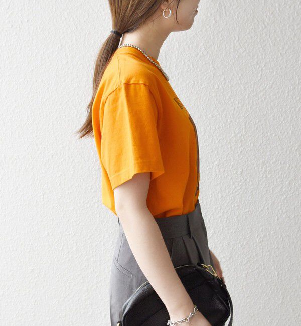 SHIPS any「TRICOMER:〈洗濯機可能〉フレンチ ロゴ プリント TEE」|Tシャツ・カットソー|